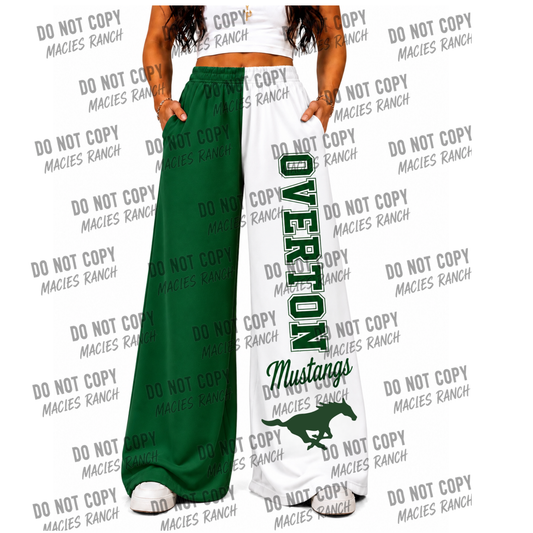 OVERTON DUO WIDE LEG PANTS -green