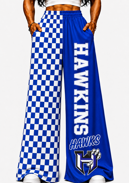 Hawkins DUO WIDE LEG PANTS- checkered