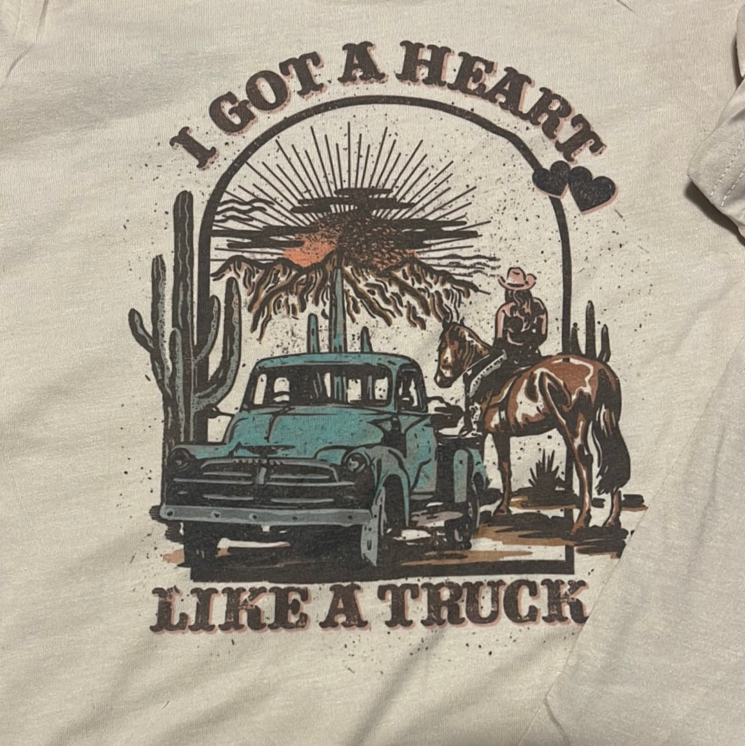 Heart like a truck Tee youth