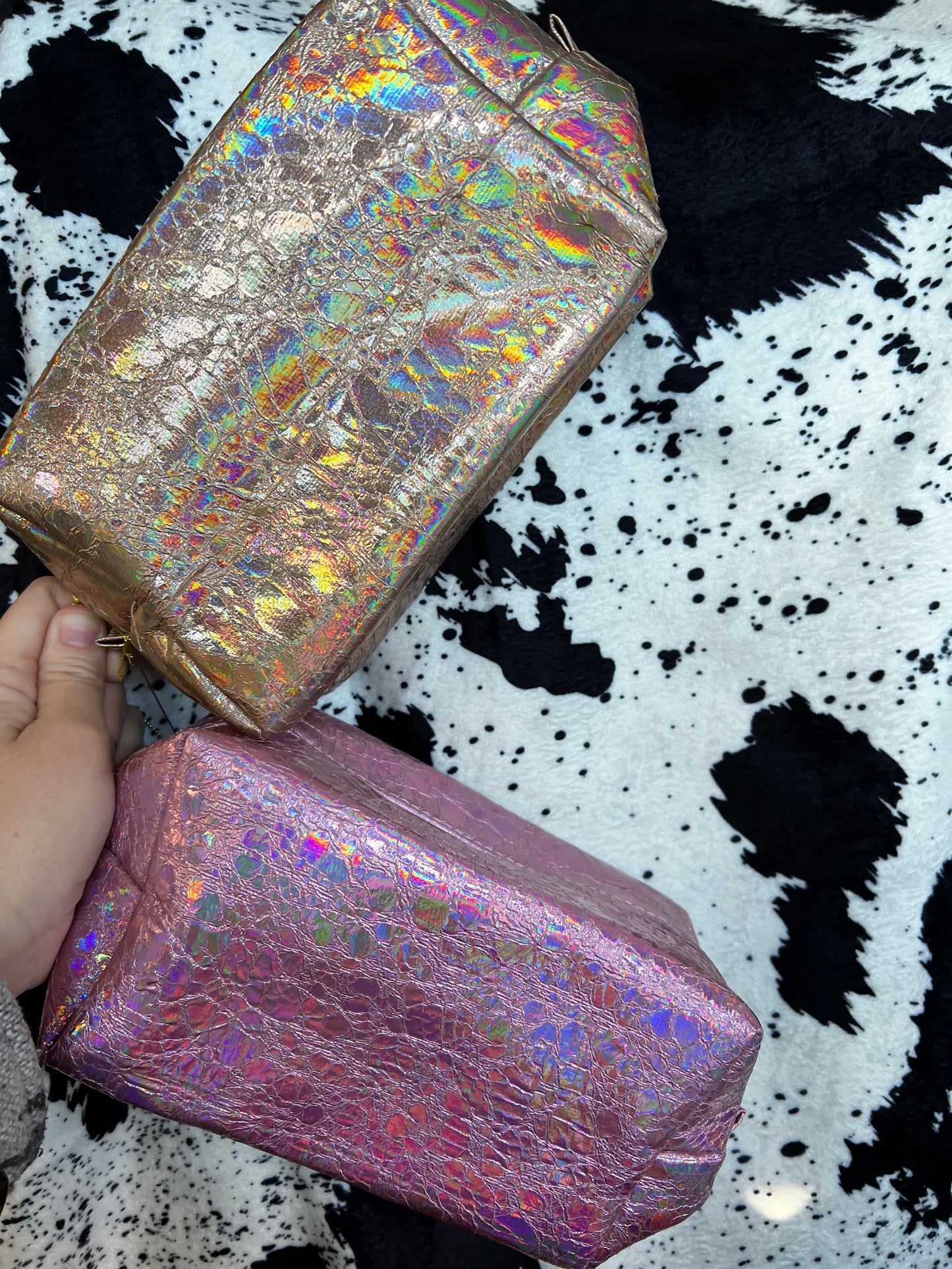 Bedazzle sparkly make up bag