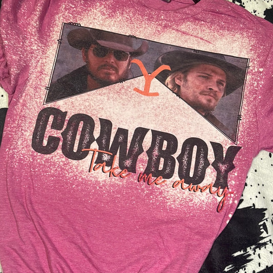 Cowboy take me away tee